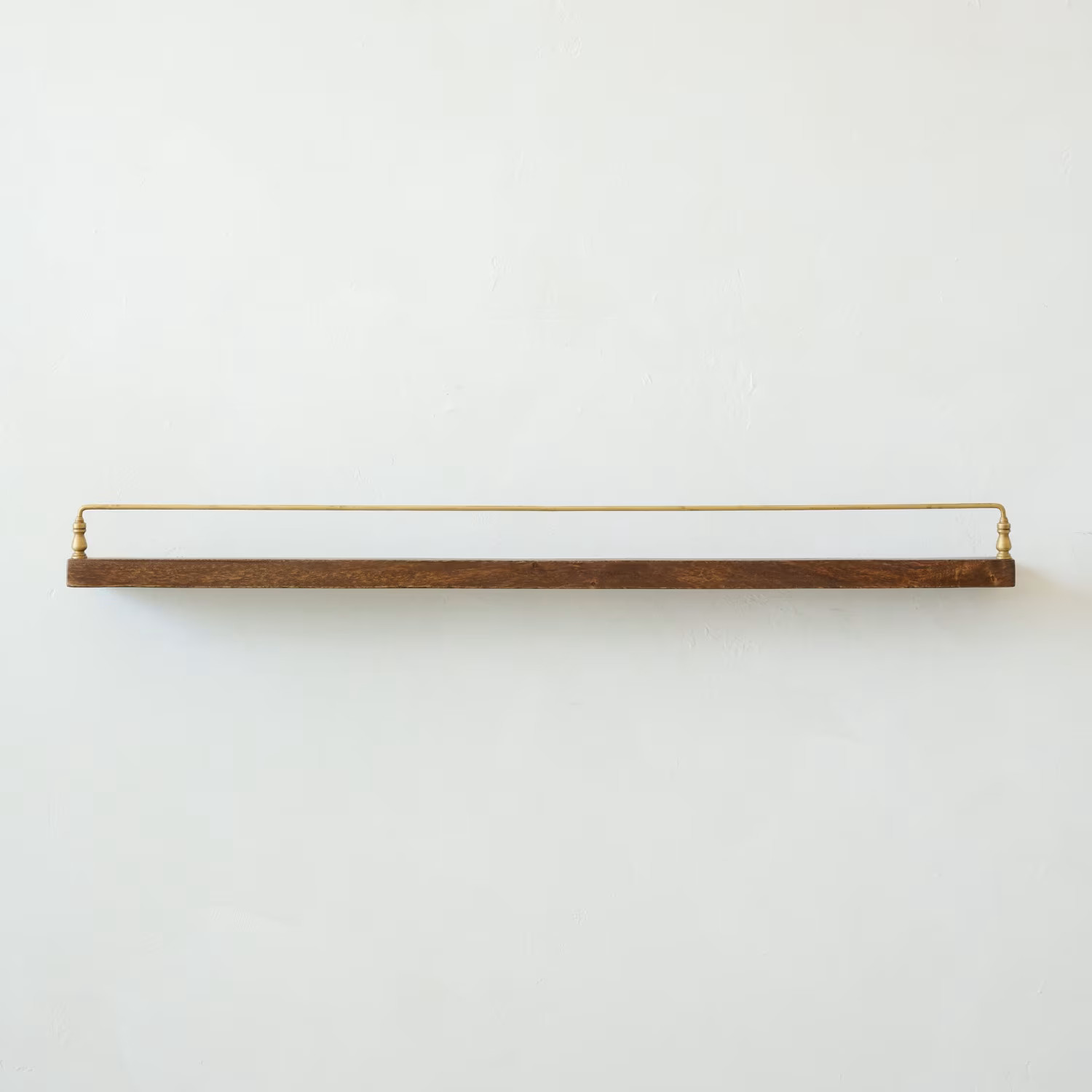 Elliott Wood and Brass Picture Ledge | Magnolia