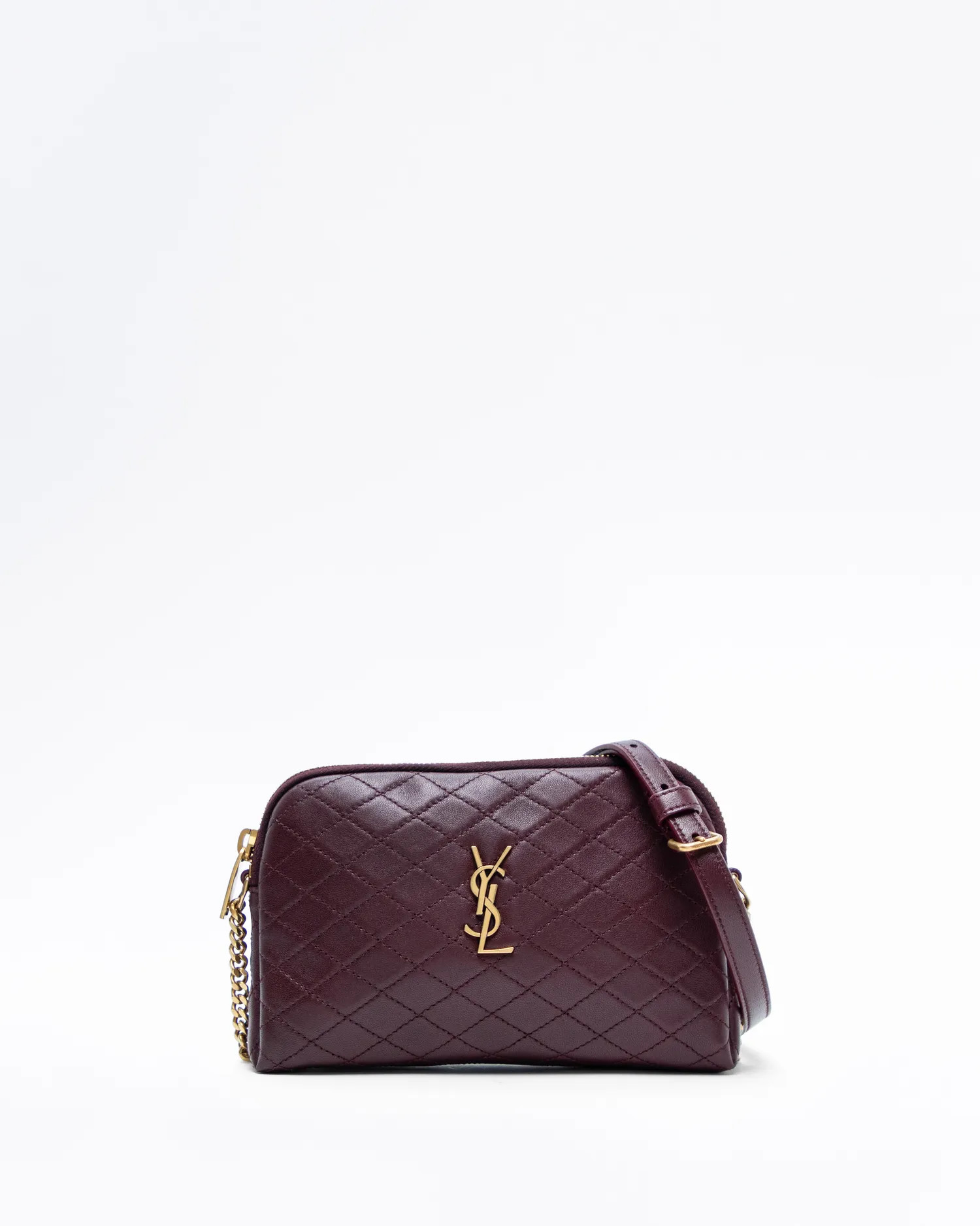 Lambskin Gaby Zipped Pouch Chain Bag | Vivrelle