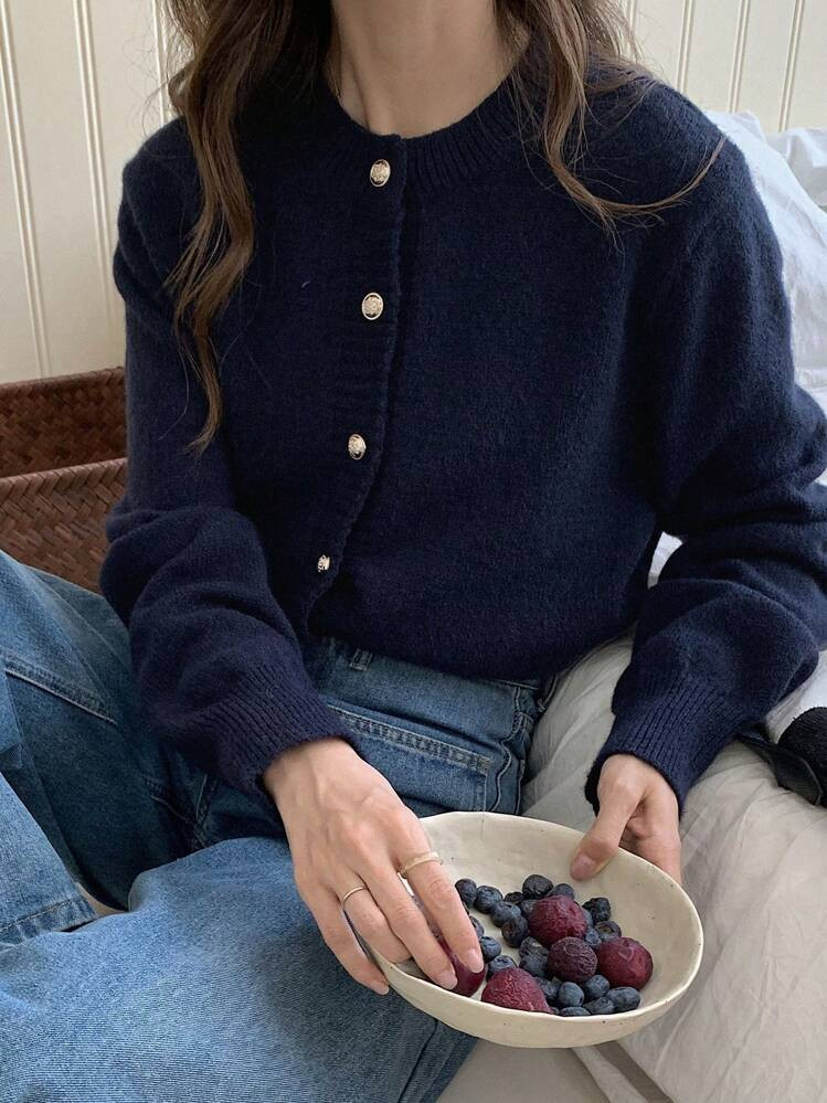 Dazy-Less Damen Lässig Business Strickjacke,Langarm Oberteile | SHEIN