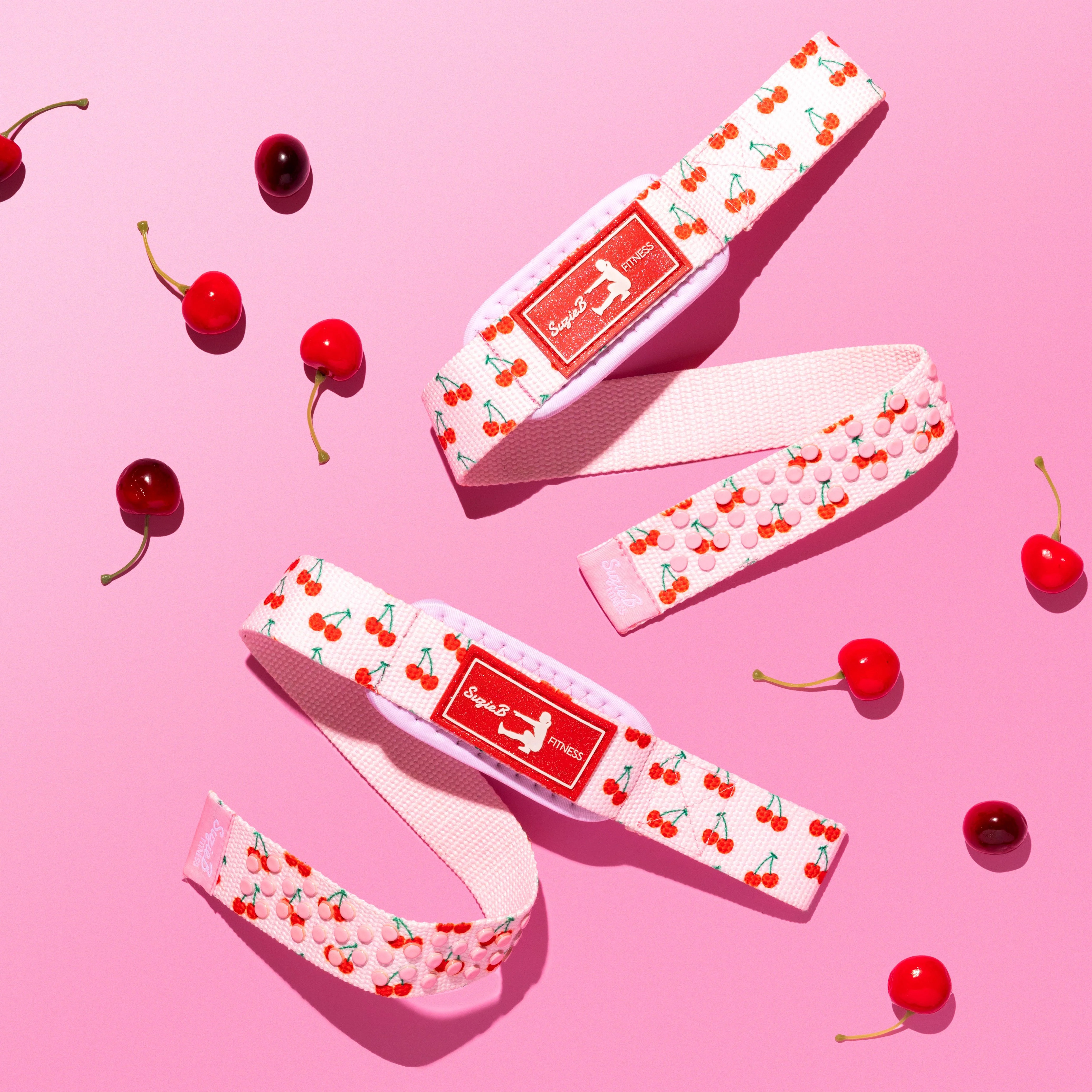 CHERRY LIFTING STRAPS | SuzieB Fitness