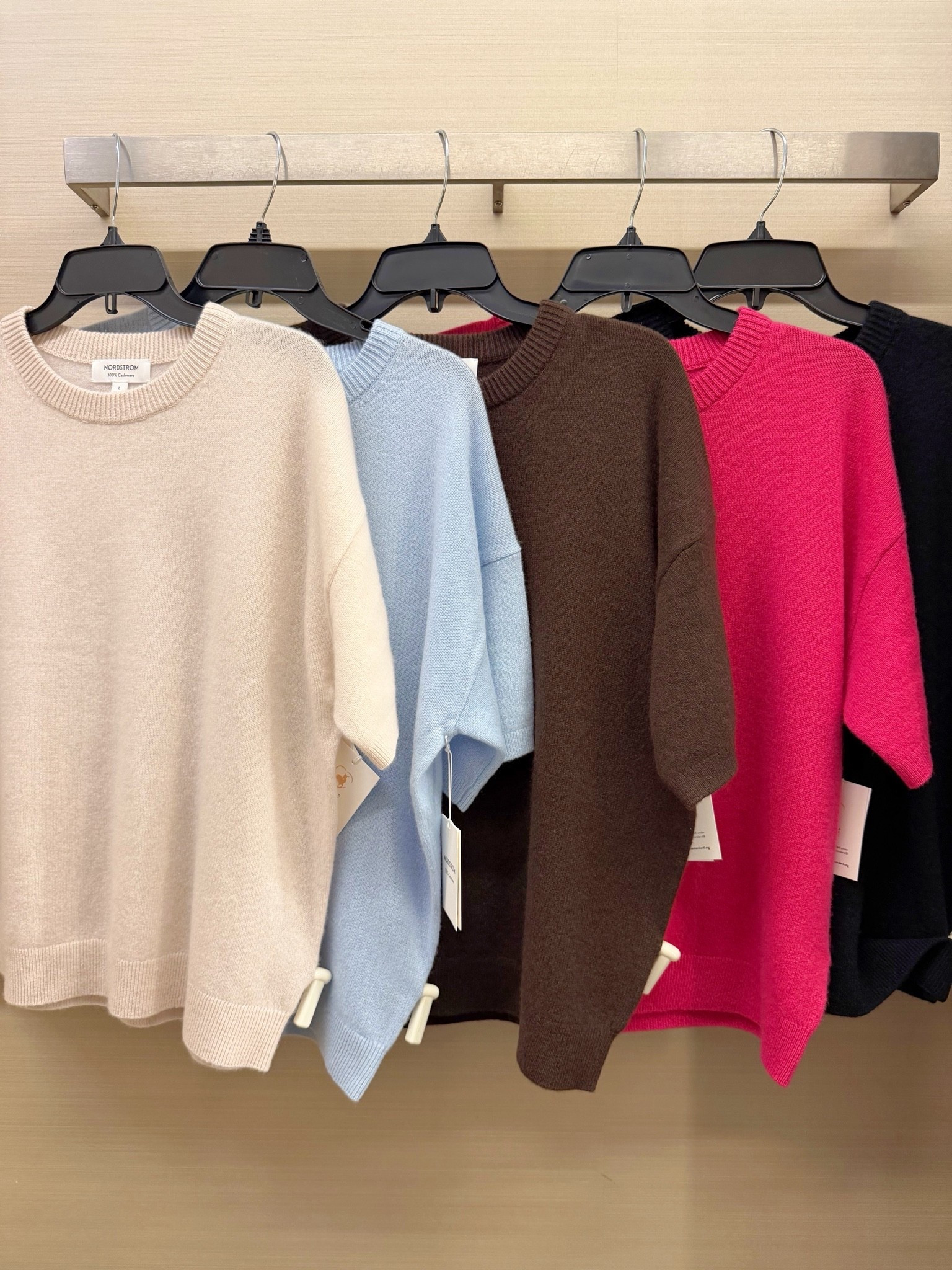 Nordstrom Sale! These short sleeve cashmere tees are on sale 40% off! Perfect for transitioning to fall and great for warmer weather places like Florida. These are great for fall outfits, business casual workwear work outfits. They look great with jeans, trouser pants or skirts. Grab a couple while they’re on sale!

#LTKSaleAlert #LTKOver40 #LTKWorkwear