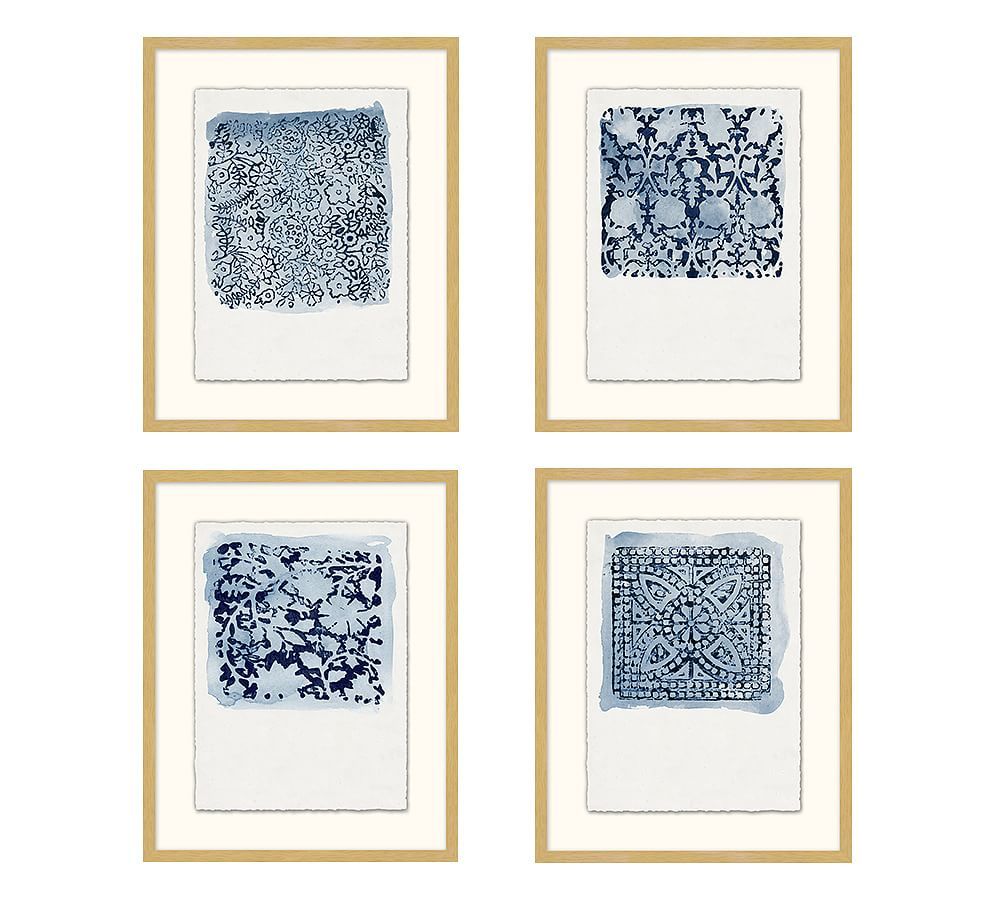 Textile Stamp Framed Prints | Pottery Barn (US)
