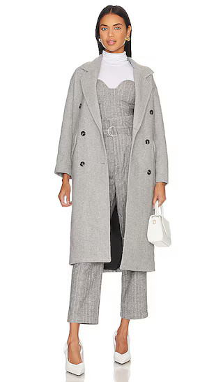 Paola Coat in Heather Grey | Revolve Clothing (Global)