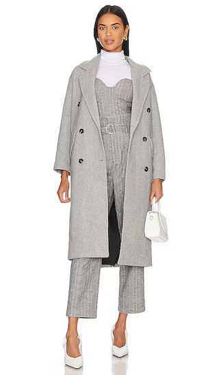 Paola Coat in Heather Grey | Revolve Clothing (Global)