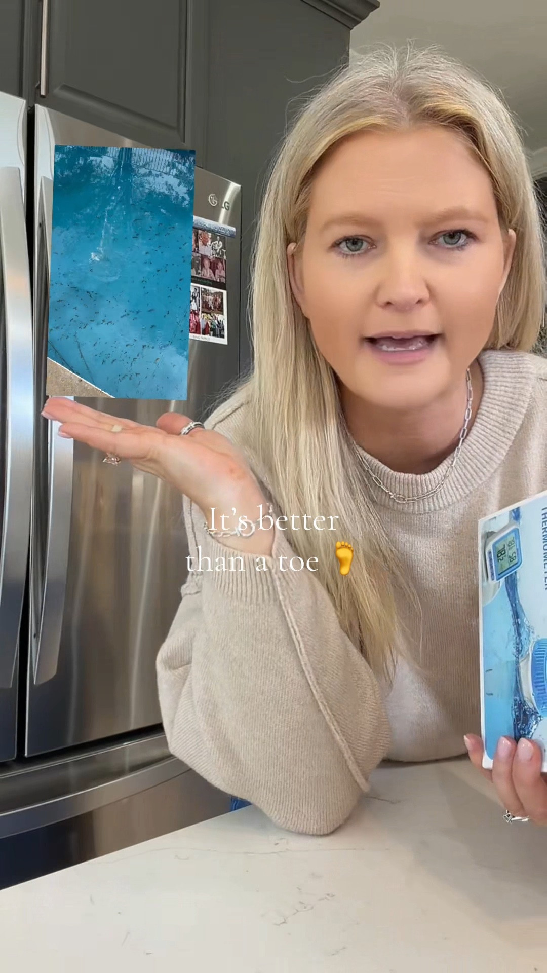 Absolutely GENIUS! If only I had this years ago. Checking the pool temperature has never been easier.
#poolthermometer #thermometer #pool #pooltok #poolseason

#LTKHome #LTKActive #LTKSeasonal