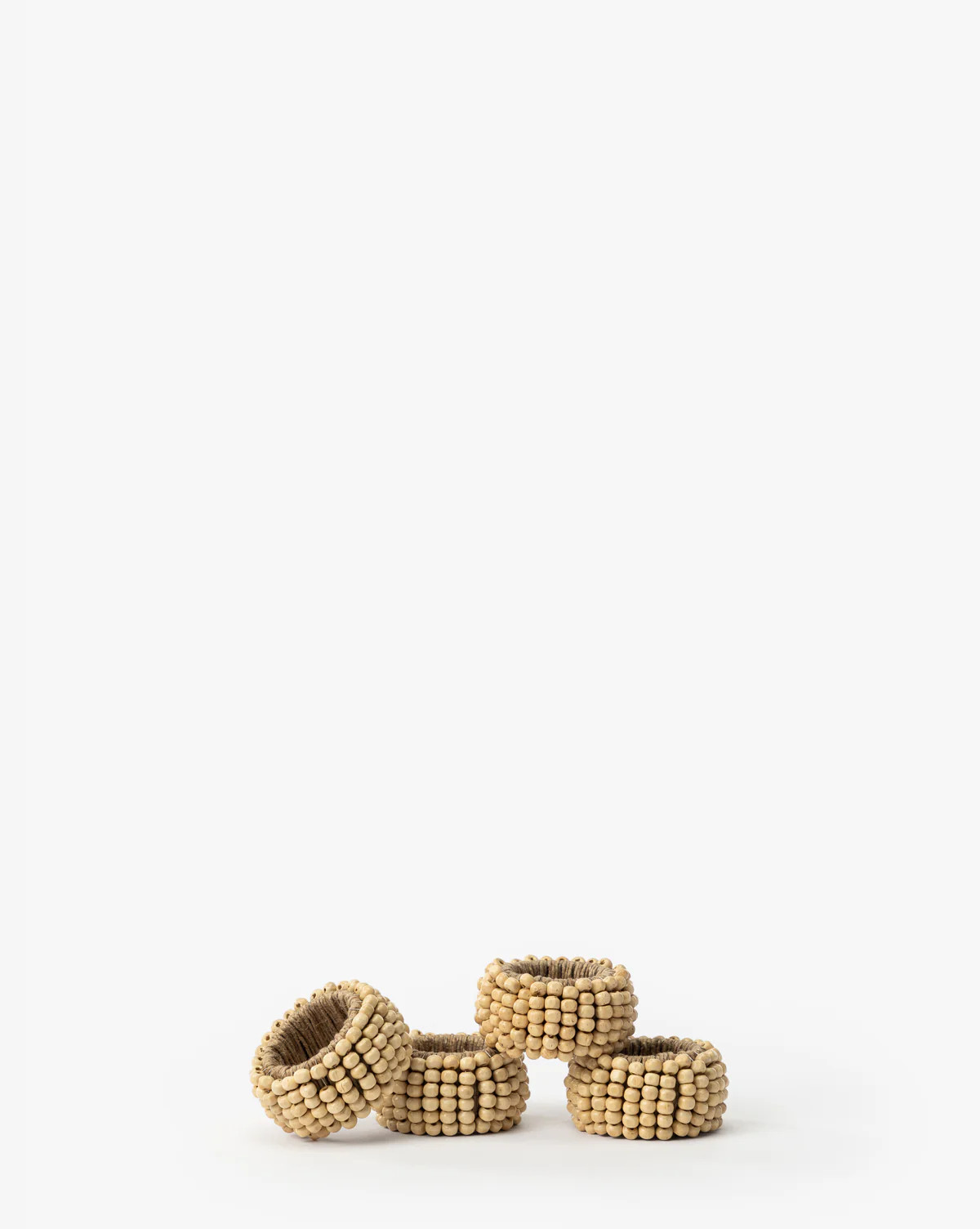 Mango Wood Bead Napkin Rings (Set of 4) | McGee & Co. (US)