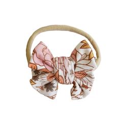 Boho Floral Knit Bow Headband | Caden Lane