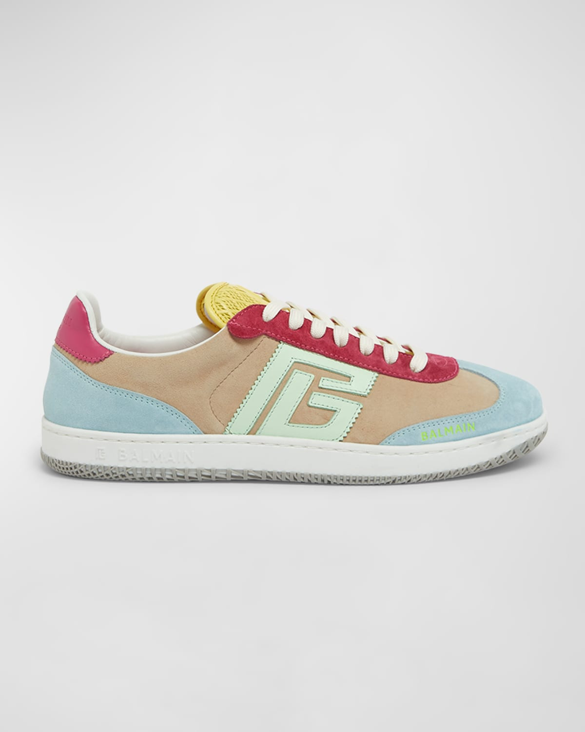 Swan Colorblock Suede Low-Top Sneakers | Neiman Marcus