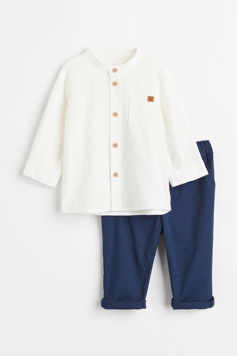 2-piece Shirt and Pants Set | H&M (US)