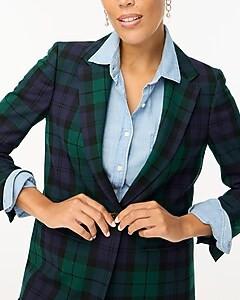 Black Watch plaid one-button blazer | J.Crew Factory
