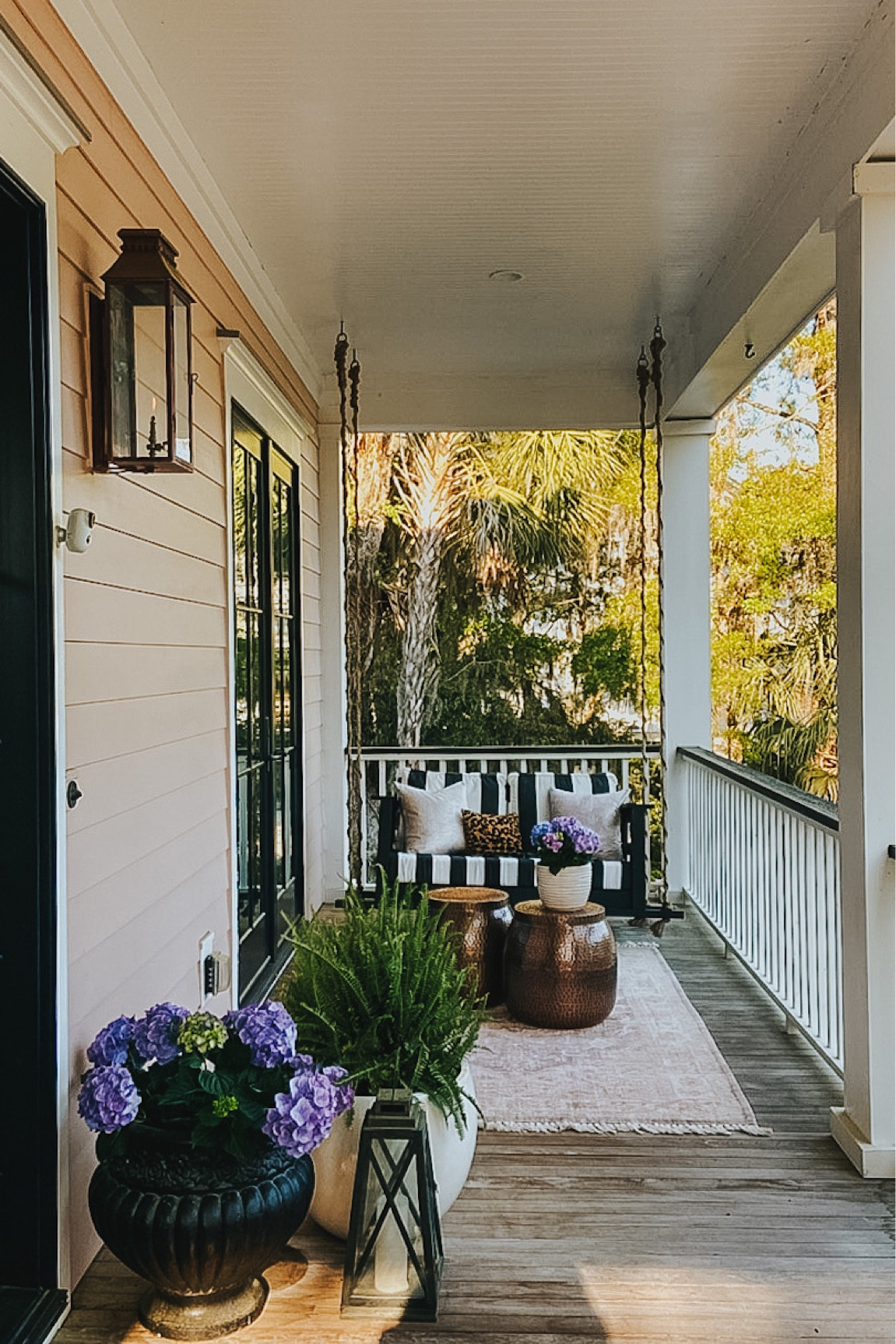 Get the diy details for this porch swing on Our Fifth House.  Sunbrellla crib mattress cover linked here. 

#LTKhome