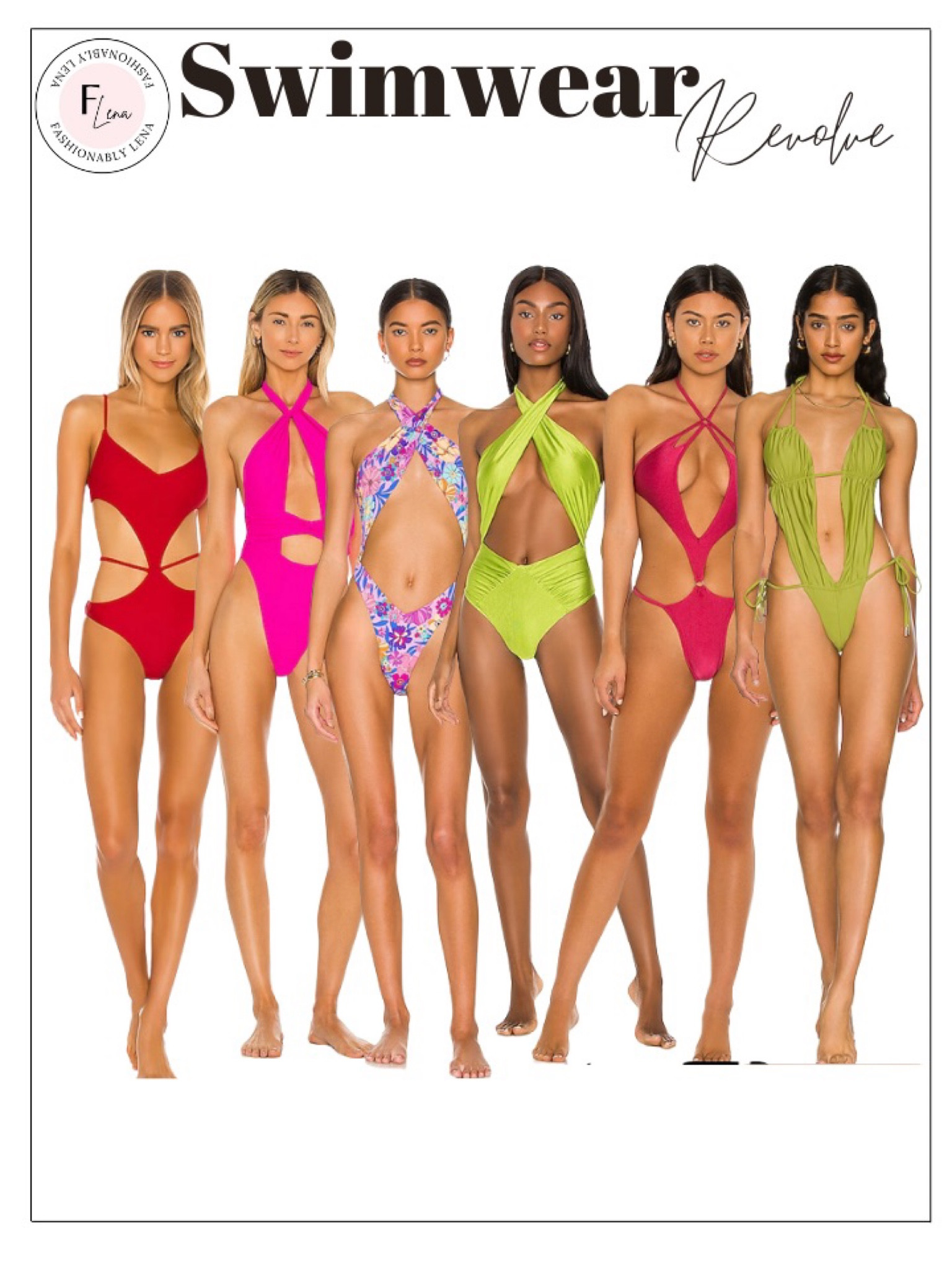 Swimsuit, Resort style, red swimsuit, green swimsuit, pink swimsuit, blue swimsuit, orange swimsuit, vacation style, bikini, one piece swimsuit. Revolve

#LTKswim #LTKstyletip #LTKSeasonal