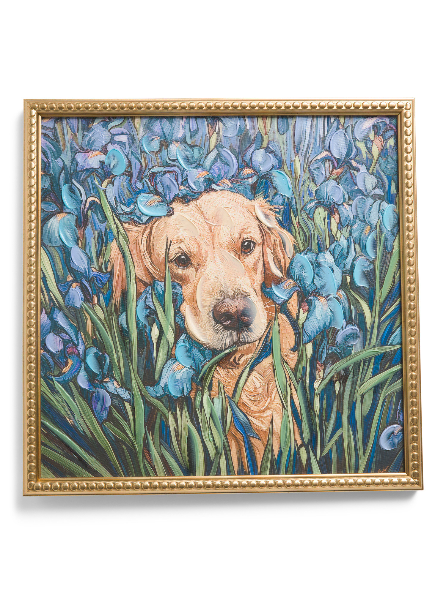 16x16 Dog In Iris Field Wall Art | Pillows & Decor | Marshalls | Marshalls