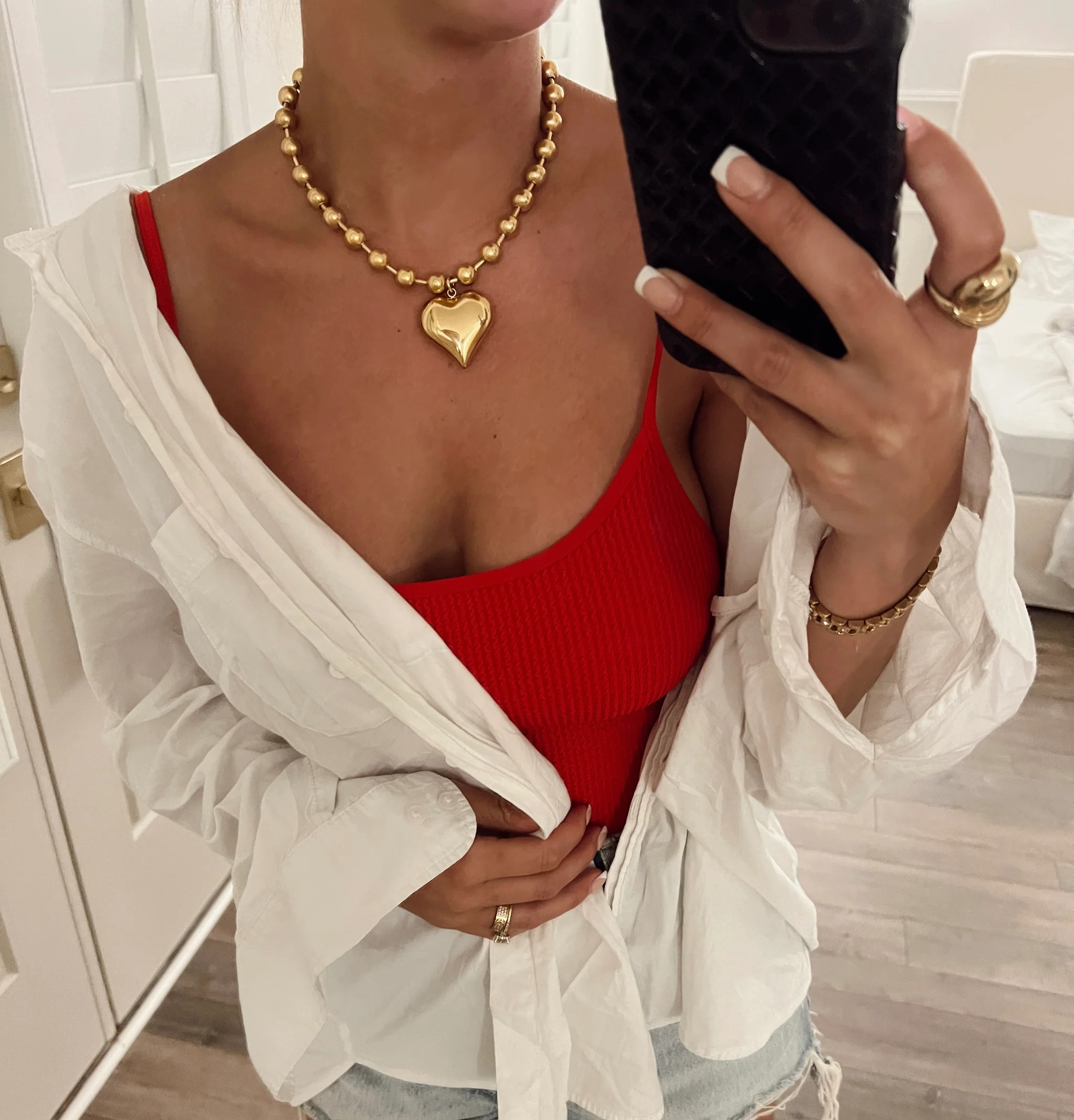 CHUNKY HEART NECKLACE | Shop.app