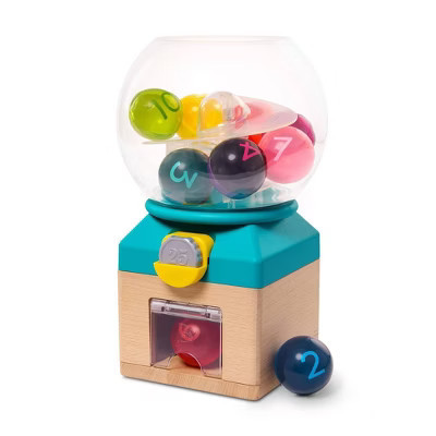B. toys Rainbow Gumballs - Colors & Numbers Gumball Machine: Baby and Toddler Learning Toy, Fine Motor Skills Development | Target