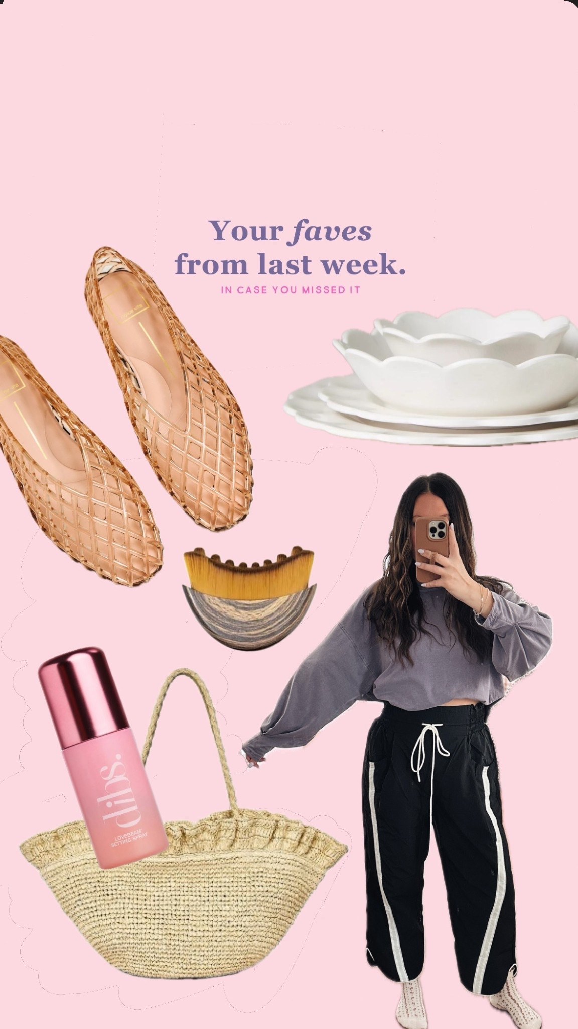 Top Sellers 🤍 jelly flats, beach bag, track pants, melamine dishes & favorite beauty products 

#LTKSaleAlert #LTKmomlife