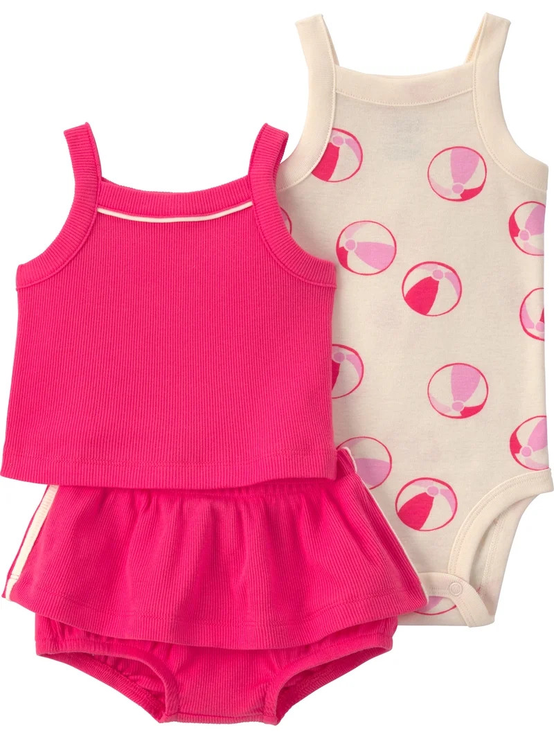 Carter's Child of Mine Baby Girl Outfit Set, 3-Piece, Sizes 0/3-24 Months | Walmart (US)