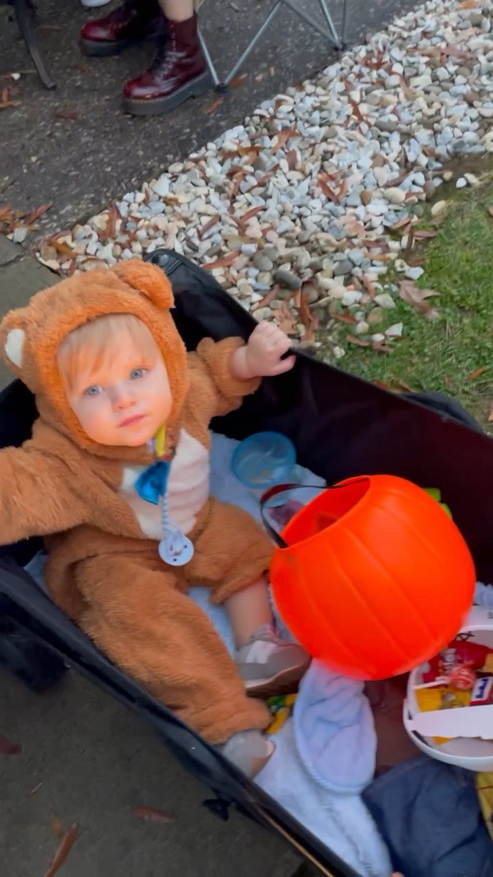 We had the very best time trick-or-treating in our little “Halloweentown” tonight here in sparkle city with these sweet friends!! 🎃🍭✨ Baby Bear 🐻 & Woody 🤠 are the “best of friends” 🥰 and were happy and content as can be, literally “along for the ride” in their little wagon!! 🥹🫶🏽 Goldilocks & The Three Bears 👩‍🦳💛🐻🧸🐻 meets Toy Story 💫💚- so thankful to get to make sweet Halloween memories with these besties of ours! 🫶🏽🍂 Happy Halloween, y’all - this has been our very sweetest yet!! 🧡🤍

#LTKSeasonal #LTKHoliday #LTKHalloween