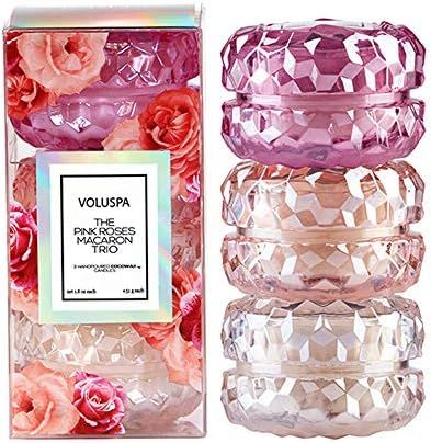 Voluspa Roses Macaron Trio Gift Set, 1.8 Ounces Each | Amazon (US)