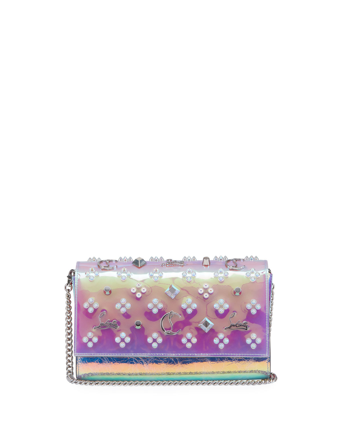 Paloma LoubiSky Vinyl Clutch Bag | Neiman Marcus