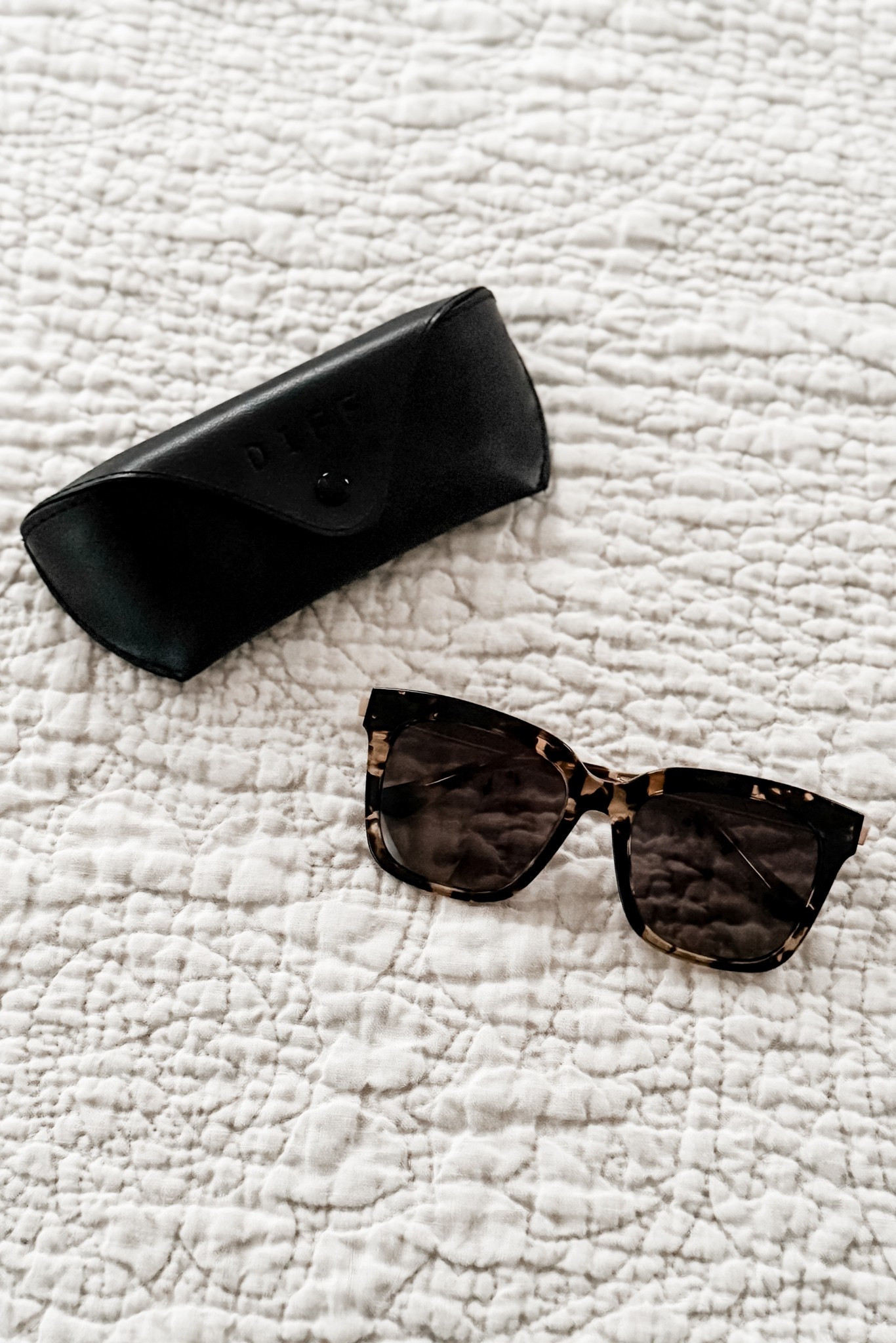 I know that the trend right now is to wear small sunglasses, but I have a long face and I need the larger frame to balance it out. Plus, I love all of the protective sun coverage that I get with larger lenses.