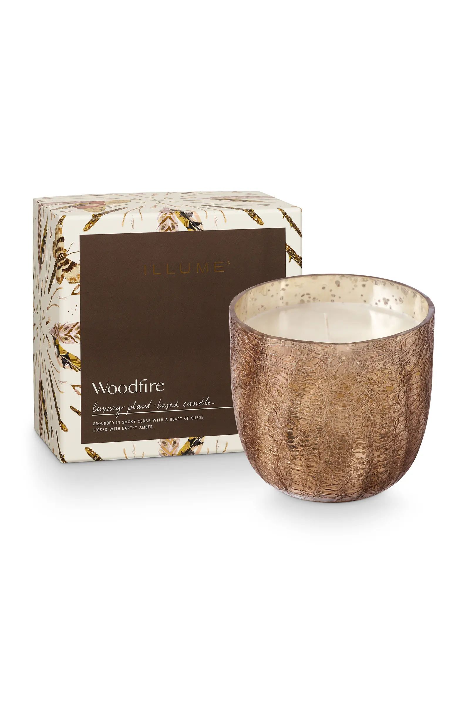 ILLUME® Woodfire Mercury Glass Candle | Nordstrom | Nordstrom