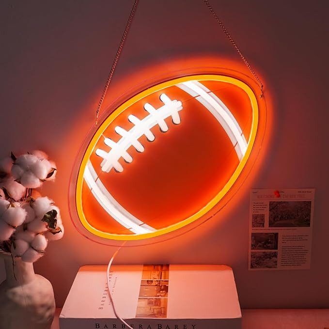 Football Neon Sign for Wall Decor,Neon Light for Football Party Decorations,Neon Wall Signs for M... | Amazon (US)