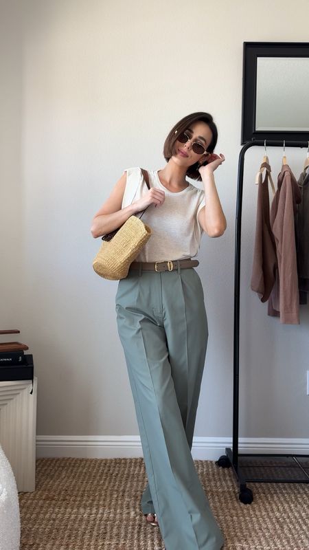 I wear xs in the shirt (runs a little roomy), and true to size small in the pants and I’m 5’3”

Belt: code NATALIE20 for 20% off Aureum Collective 

🌿This might be my favorite color of the season- what color are you drawn to the most this spring?! 

Outfit is @brochuwalker 

🛍️🔗 in stories (saved to 2March OOTD highlights)

👉🏽 Follow me @modeetchien for more 
daily outfit inspiration, helpful styling tips, and elevating your everyday style!

#brochuwalker #ootdinspiration #todayimwearing #instastyle #petitefashion #petiteinfluencer #petitestyle #2024trends #springtrends #springfashion #springoutfitideas #springoutfits #effortlesschic #effortlessstyle #effortlesslychic #ootdinspo #whattowear #grwm #springstyling #minimalstyle 

Spring fashion trends, spring outfit ideas, spring 2024 fashion, petite influencer, petite style, casual outfits, spring ootd inspiration, effortless chic, cool girl style, spring outfits, casual spring style, spring fashion 2024 women, trendy casual outfits 2024, how to dress effortlessly chic, Pinterest aesthetic, styling tips, style advice, how to style, outfit of the day, get ready with me 

#LTKstyletip #LTKSeasonal #LTKVideo