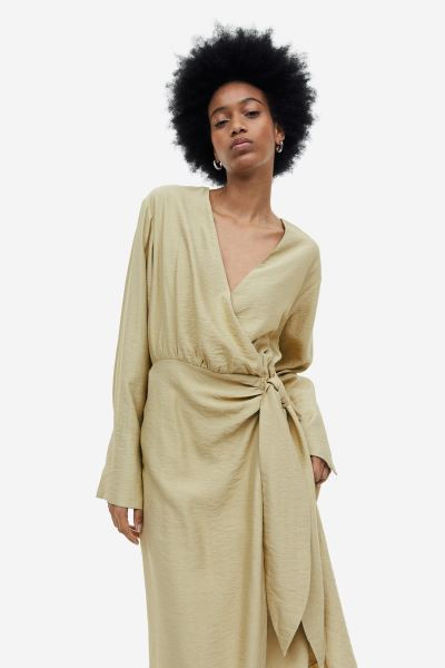 Tie-detail wrap dress | H&M (UK, MY, IN, SG, PH, TW, HK)