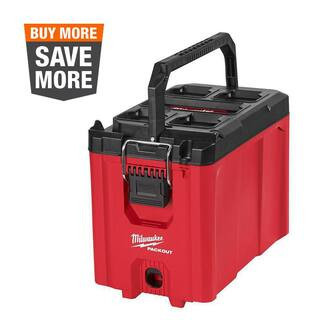 PACKOUT 10 in. Compact Portable Tool Box with Adjustable Dividers and Interior Storage Tray | The Home Depot