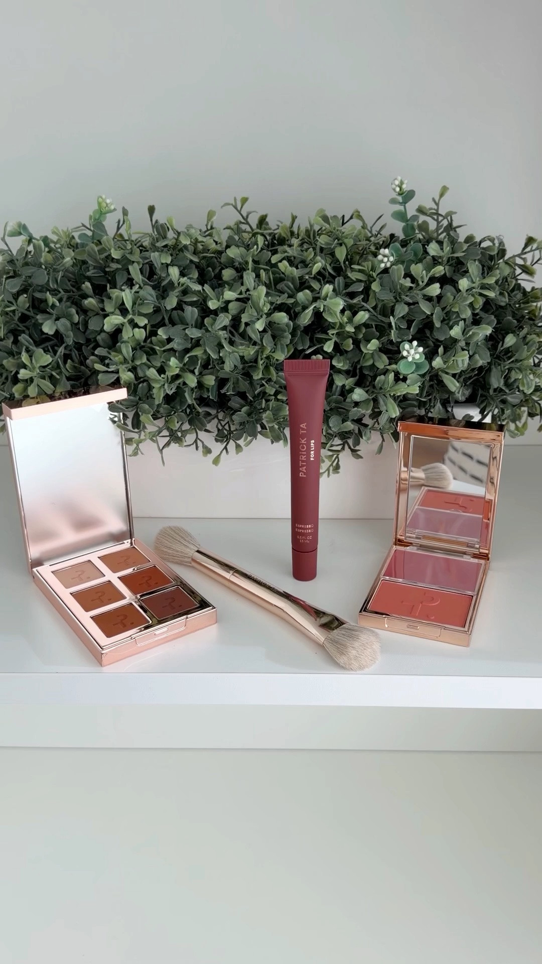 Loving these goodies I received from Patrick Ta! Aren’t the colors in this neutral eyeshadow palette and blush combo gorgeous?! Love the color of this lip gloss too.

Eyeshadow palette in shade medium, blush color is called She’s Flushed and lip gloss is espresso.

#LTKgrwm #LTKOver40 #LTKBeauty