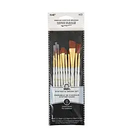 FolkArt® 10pc Synthetic Brush Set - Premium Contour Brushes - 44221 | Plaid Crafts