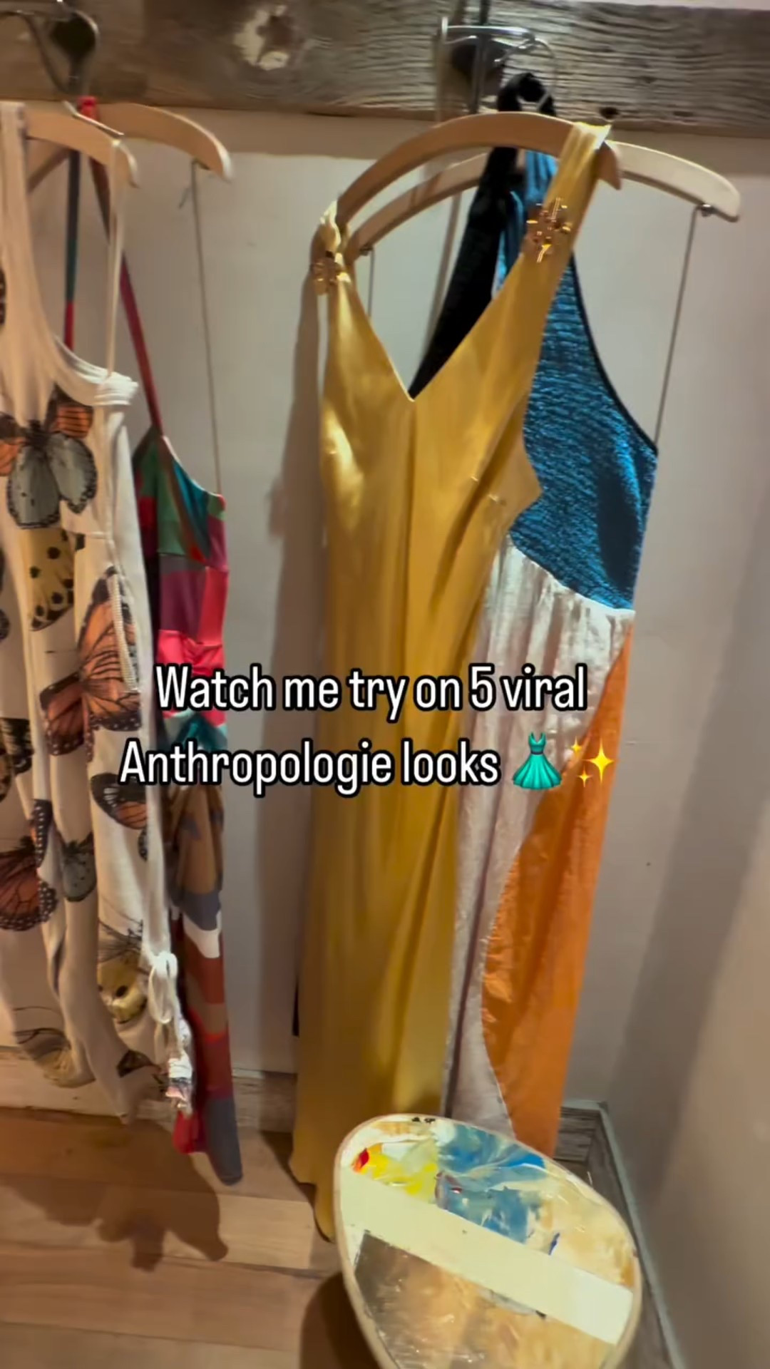 5 viral Anthropologie looks I tried on today 👗✨ 

Which one’s your fave? 💬👇 

#FittingRoomDiaries #AnthropologieStyle”