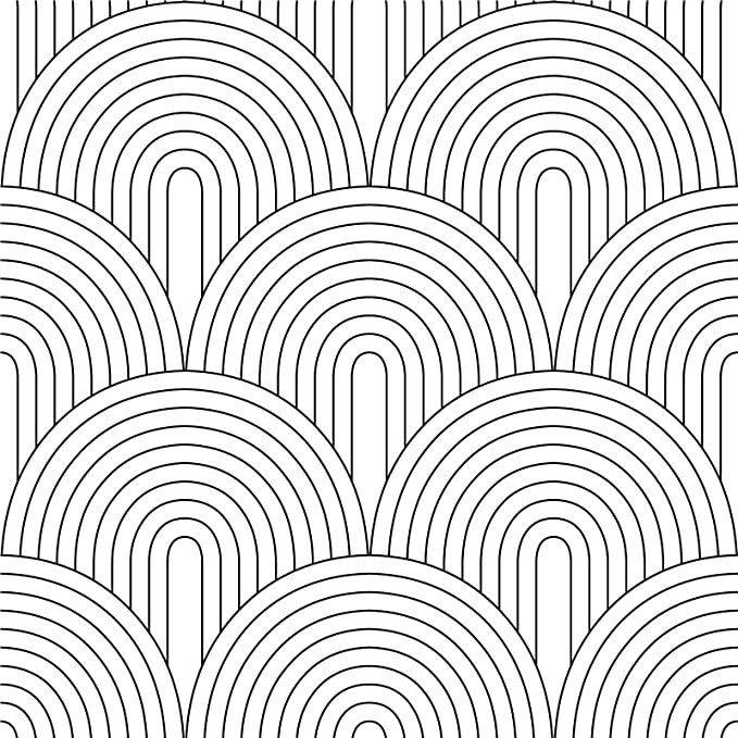 HaokHome 96033 Peel and Stick Wallpaper Abstract Rainbow Black/White Removable contactpaper for H... | Amazon (US)