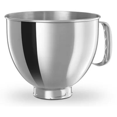 KitchenAid® 5-Qt. Tilt-Head Polished Stainless Steel Bowl with Comfortable Handle | Wayfair North America