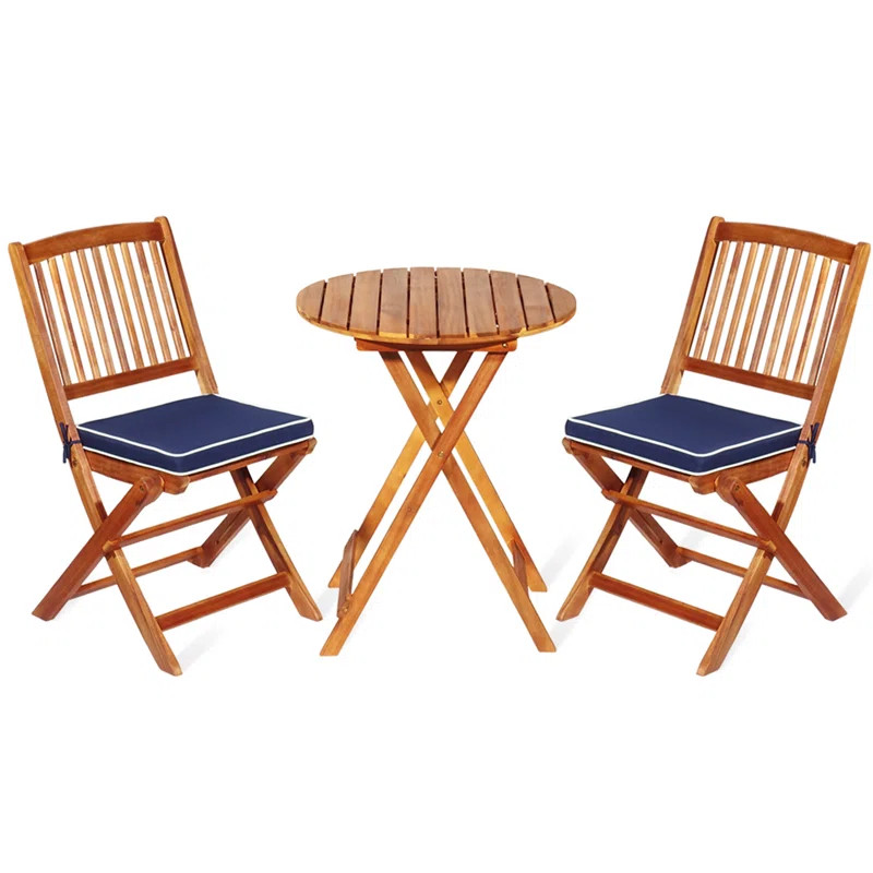 Eramana Round 2 - Person Outdoor Dining Set with Cushions | Wayfair North America