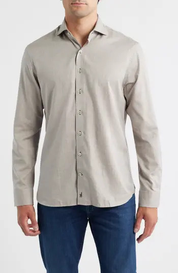 johnnie-O Augustin Herringbone Cotton Button-Up Shirt | Nordstrom | Nordstrom