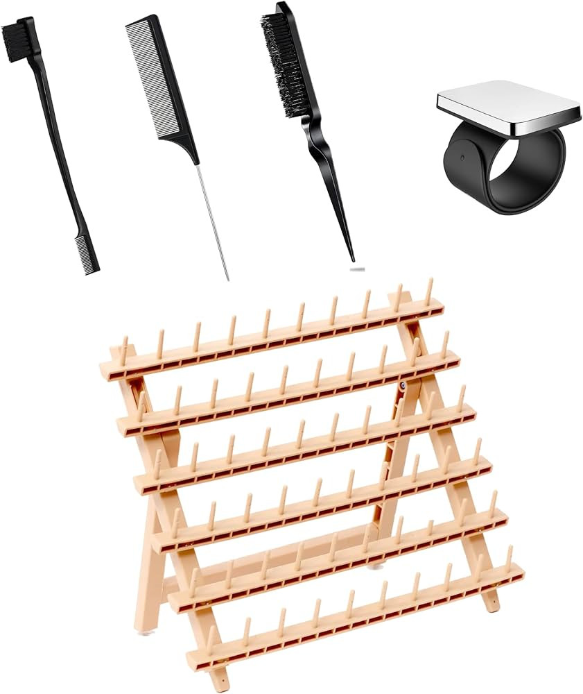 Laflare Braiding Rack for Hair with Comb set & Braid Gel Wristband & Hair Rack (Hair Extension Ho... | Amazon (US)