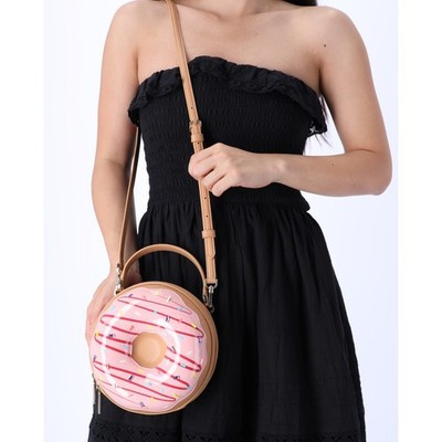 Kate Spade Novelty Bag Coffee Break 3D Donut Crossbody Pink Multi | eBay US