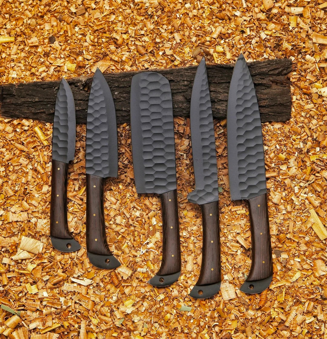Hand Forged Carbon Steel BBQ Knife Set Chef Knife Set - Etsy | Etsy (US)