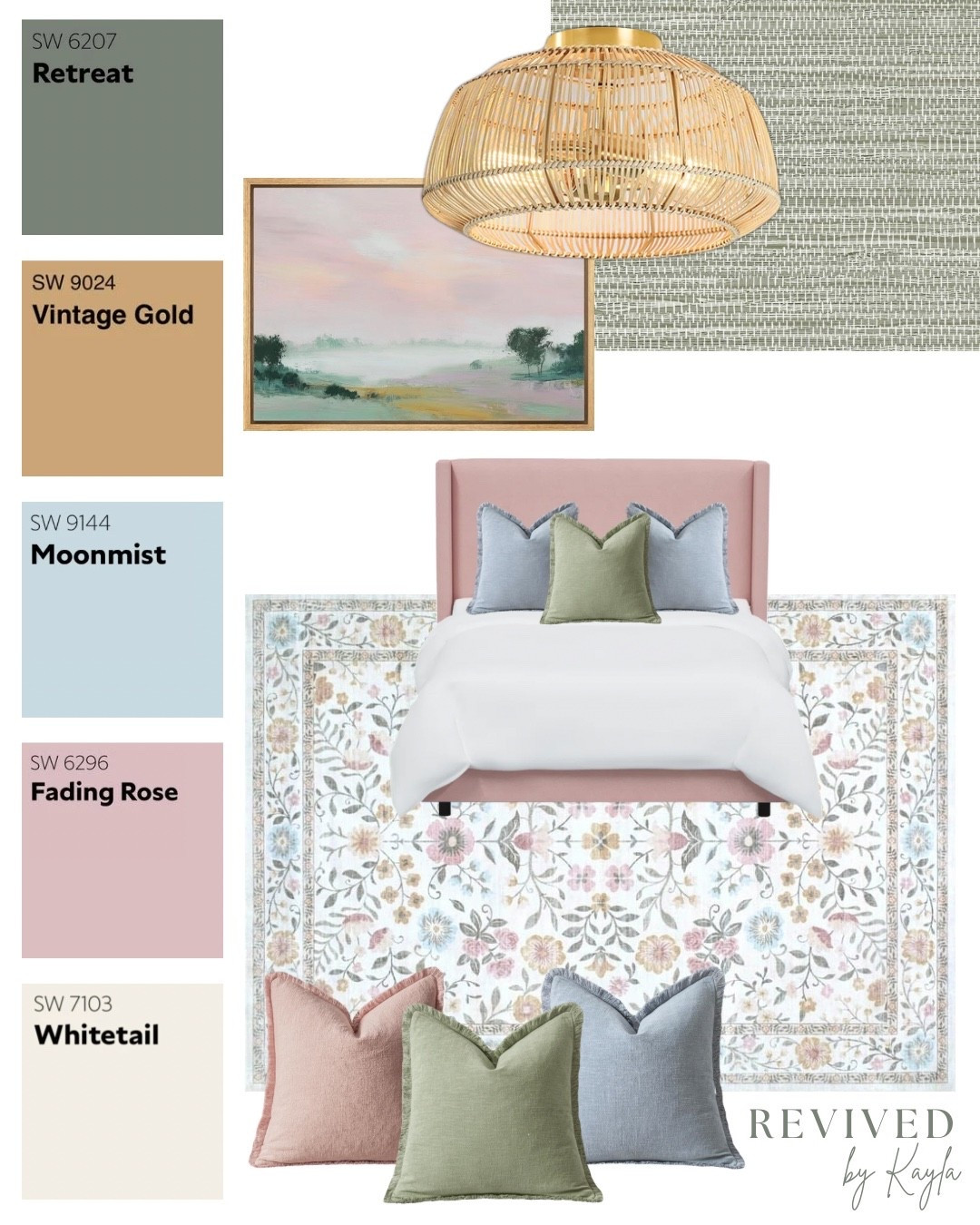 Girls room design mood board with pink, blue, and green decor 🌸

#bedroom #girlsbedroom #girlsroom #pinkdecor #pinkroom #floraldecor #girly #homedecor #homedesign #moodboard #paintcolors #interiordesign #bedroomdesign #bedroomdecor #sherwinwilliams #amazon #wayfair 

#LTKHome