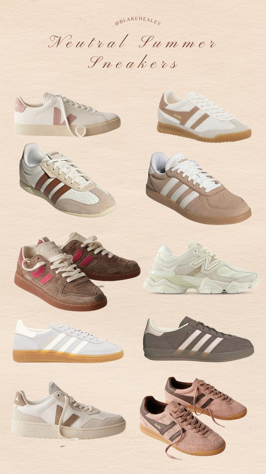 Neutral sneakers for summer! 

 