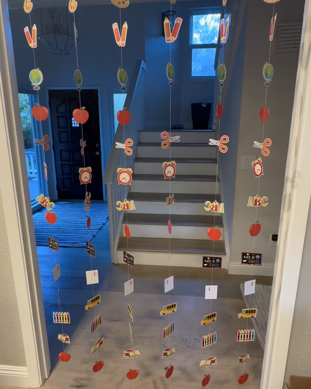 🍎 ✏️ Back to school surprise decorations for my kiddos on the first day of school. I love a theme and apples, pencils and chalk was perfect! 

#LTKBacktoSchool #LTKKids #LTKVideo