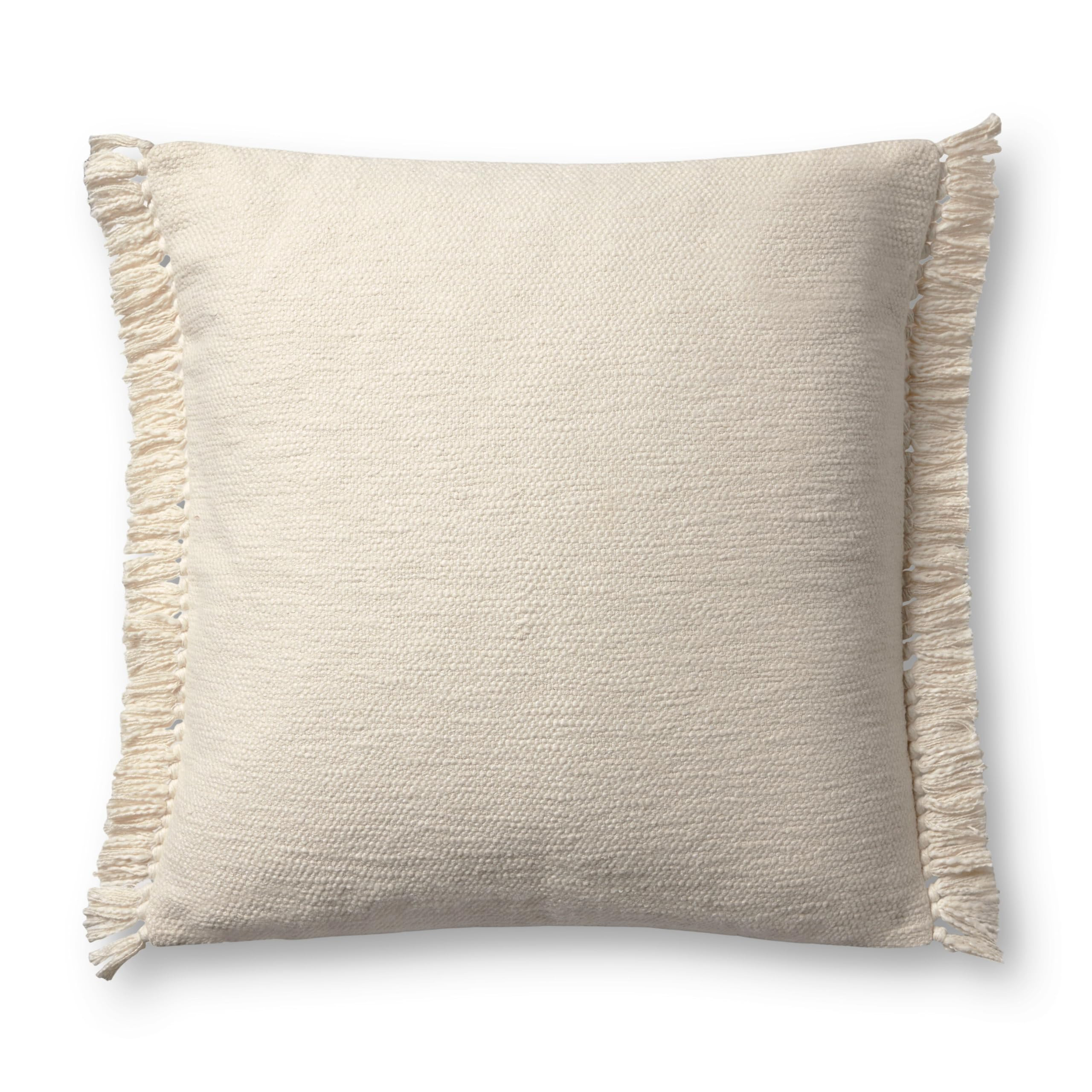 Loloi Magnolia Home by Joanna Gaines Jett Collection PMH0063 Ivory 22'' x 22'' Cover Only Pillow | Amazon (US)