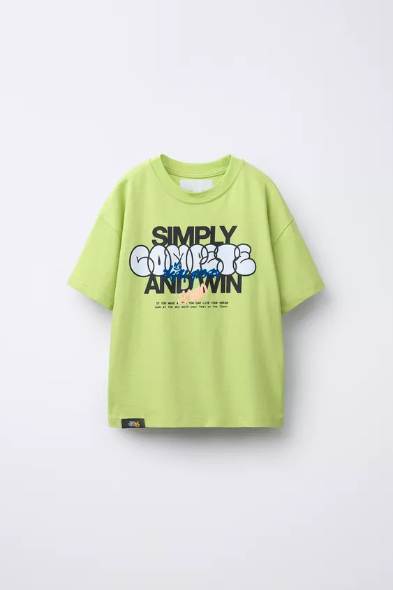 FLOCKED GRAFFITI T-SHIRT | Zara US