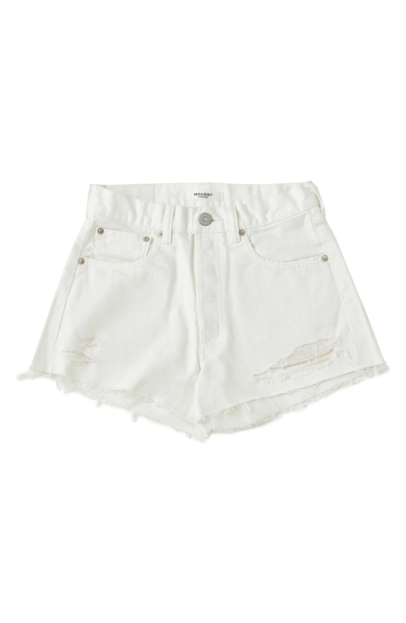 Ransomville Ripped High Waist Cutoff Denim Shorts | Nordstrom