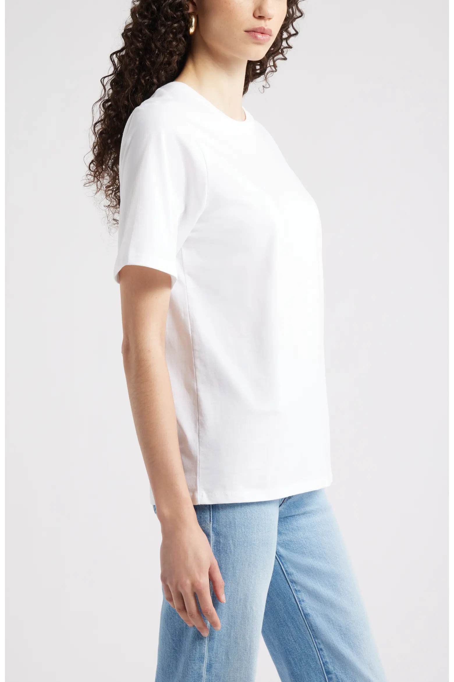 Nordstrom Relaxed Fit Pima Cotton Crewneck T-Shirt (Women) | Nordstrom | Nordstrom