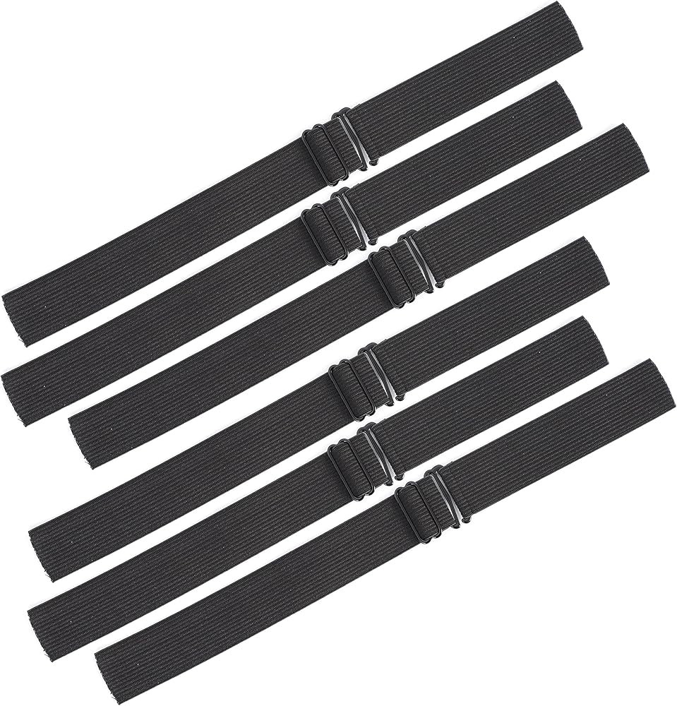 JIUSERLU 6 PCS Black Adjustable Elastic Band For Wigs，Adjustable Straps For Wigs And Making Wig... | Amazon (US)