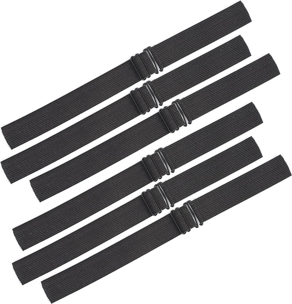 JIUSERLU 6 PCS Black Adjustable Elastic Band For Wigs，Adjustable Straps For Wigs And Making Wig... | Amazon (US)