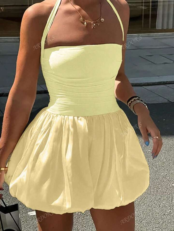 ARDOR S Women's Summer Party Dresses Holiday Dresses Fashion Elegant Y2k Casual Solid Color Tight... | SHEIN